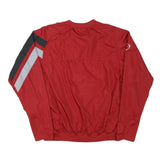 NIKE Mens Red Crew Neck M Sports Casual Sweatshirt Training Top