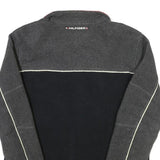TOMMY HILFIGER Mens Black & Grey Zip Jacket S Polyester Blend Colourblock Casual
