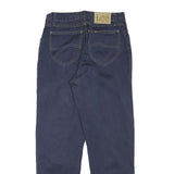 LEE Mens Relaxed Blue Cotton Blend Zip Trousers W28 L27 Casual Comfort