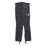 DICKIES Womens Slim Black Cotton Blend Slim Cargo Trousers W26 L32 Workwear