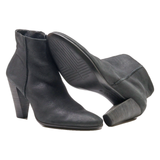 ECCO Ankle Boots Black Leather Womens UK 7