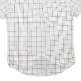 TOMMY HILFIGER Mens White & Multi Check Shirt M Cotton Blend Classic Casual