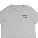 TOMMY HILFIGER Mens Grey Crew Neck Short Sleeve T-Shirt L Graphic Logo