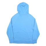 CHAMPION Womens Blue Hooded Pullover 2XL Cotton Blend Casual Sweatshirt