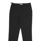 PRADA Womens Black Regular Fit Straight Leg Trousers W28 L29 Classic Tailored