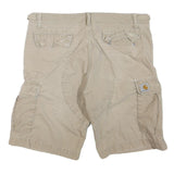 CARHARTT Mens Shorts Beige Casual Cargo M W36 Durable Cotton Blend Workwear