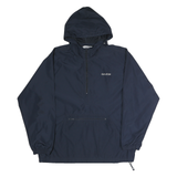 HOLLAND AMERICA LINE Mens Navy Blue Hooded Jacket XL Nylon Zip Windbreaker