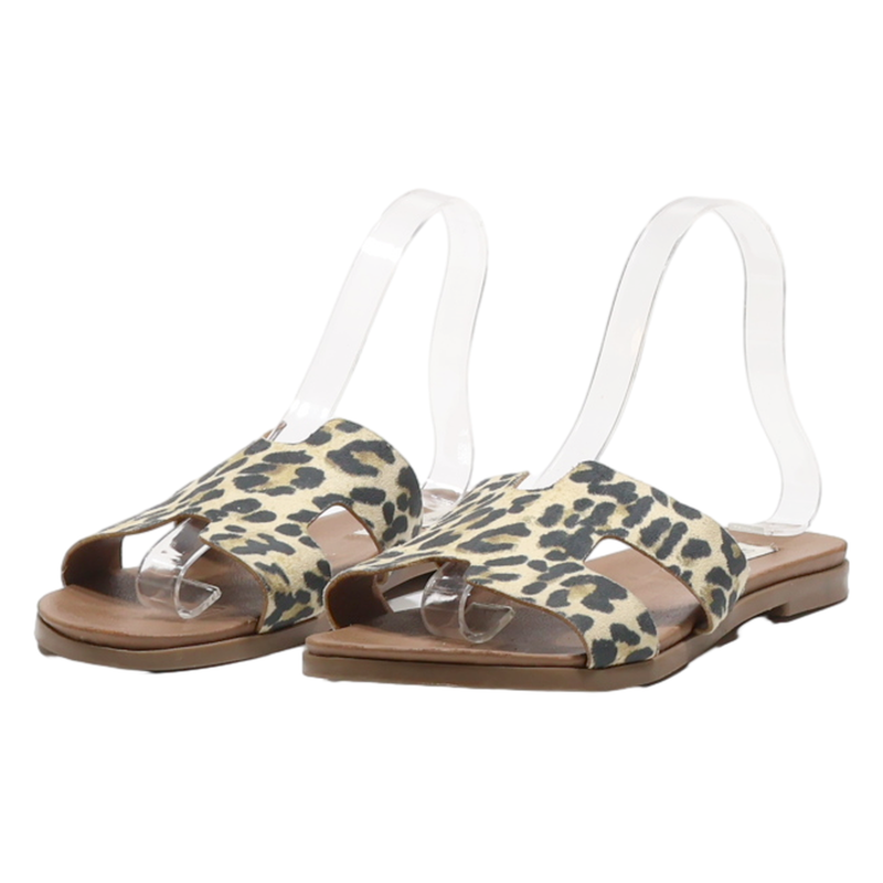 STEVE MADDEN Slider Sandals Brown Synthetic Womens UK 7.5