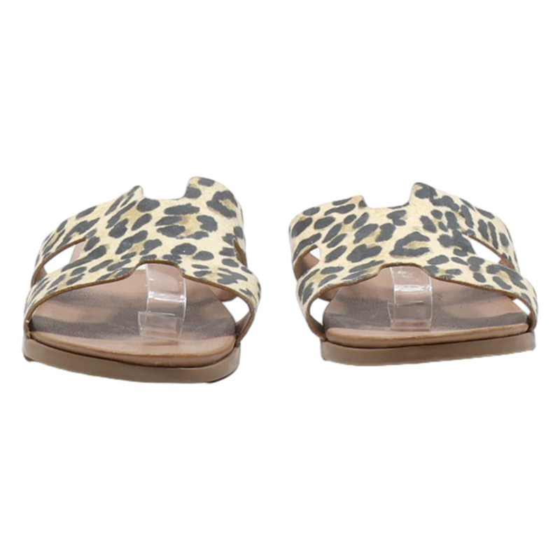 STEVE MADDEN Slider Sandals Brown Synthetic Womens UK 7.5