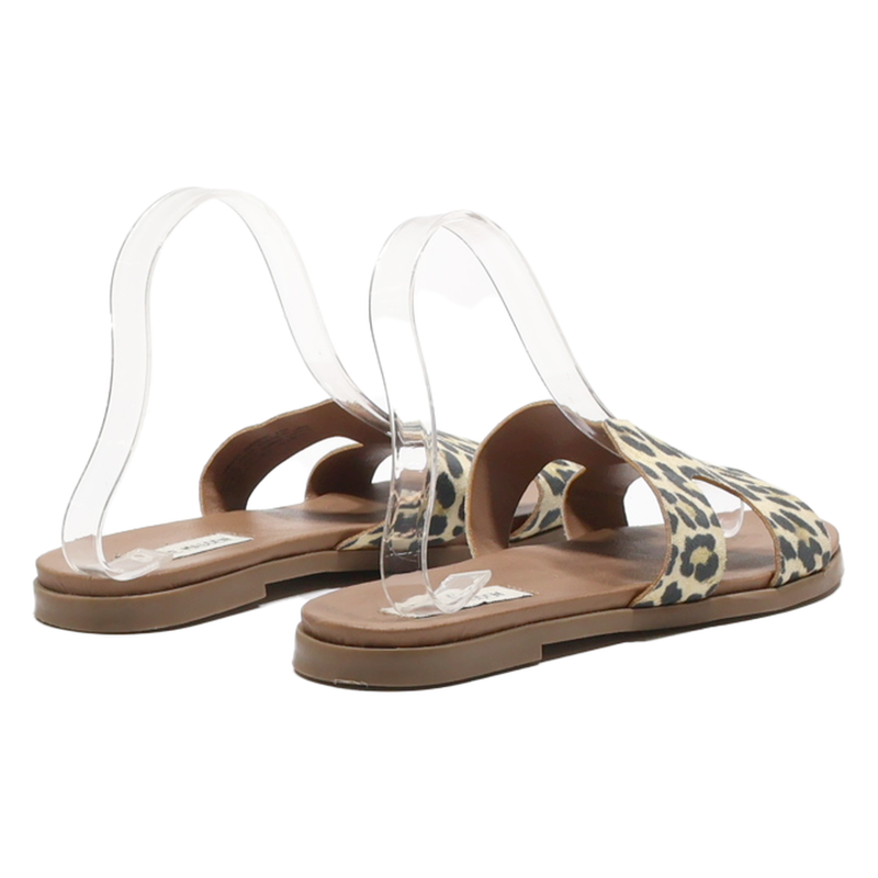 STEVE MADDEN Slider Sandals Brown Synthetic Womens UK 7.5