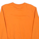 CHAMPION Mens Orange Crew Neck S Cotton Blend Pullover Sweatshirt