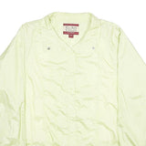 TUDOR COURT Womens Yellow Nylon Button Jacket L Lightweight Casual Outerwear