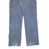 CARHARTT Mens Jeans Blue Regular Straight Denim Medium W32 L34 Workwear Zip