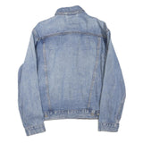 LEVI'S Womens Blue Denim Jacket S Cotton Blend Classic Button Closure