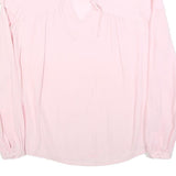 MAJE Womens Pink Shirt Long Sleeve Button Neck S Lightweight Elegant