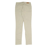 LEVI'S Womens Cotton Blend Beige Slim Skinny Trousers W28 L31 Stylish Zip