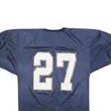 BIKE Mens Blue V-Neck Jersey L Short Sleeve Sports Number 27 Graphic Print