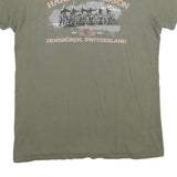 HARLEY DAVIDSON Mens Green Graphic T-Shirt M Short Sleeve Crew Neck Vintage