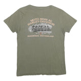 HARLEY DAVIDSON Mens Green Graphic T-Shirt M Short Sleeve Crew Neck Vintage