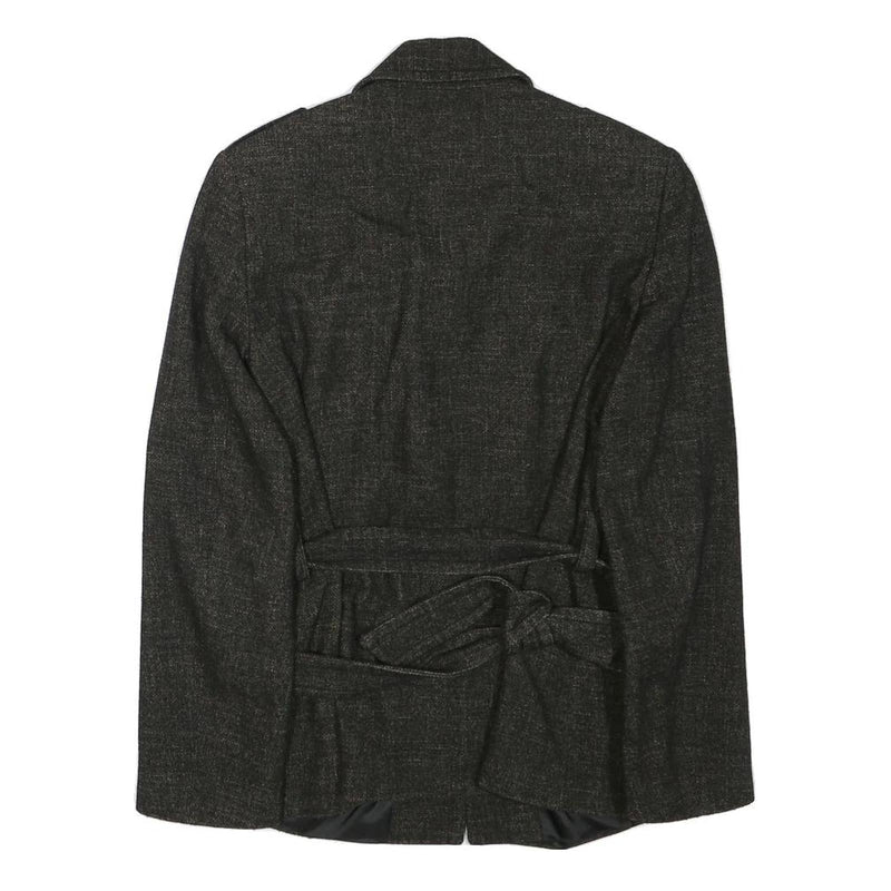 SAINT HILARE Womens Grey Classic Jacket XS Polyester Blend Button Plain Stylish