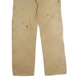 DICKIES Mens Regular Fit Beige Cotton Workwear Zip Denim W34 L31 Durable Casual