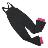 O'NEILL Womens Black & Pink Dungarees Relaxed Polyester Blend XS W32 L33 Ski