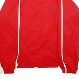 ASICS Womens Red & White Cheerleader Jacket M Polyester Zip Casual Sportswear