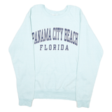 PACIFIC CO Mens Blue Panama City Beach Florida Crew Neck XL Cotton Blend