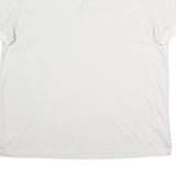 CALVIN KLEIN Mens White & Grey Thin Stripe Short Sleeve Polo Shirt 2XL Cotton