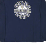 ADIDAS Mens Navy Blue Niles Volleyball 2020 Long Sleeve Crew Neck T-Shirt L