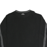 DISNEYLAND Mens Black Patterned Crew Neck Basic Knit XL Cotton Casual Comfort