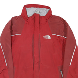 THE NORTH FACE Womens Red & Beige Outdoor Jacket M Polyester Blend Woven Zip