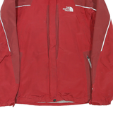 THE NORTH FACE Womens Red & Beige Outdoor Jacket M Polyester Blend Woven Zip