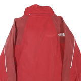 THE NORTH FACE Womens Red & Beige Outdoor Jacket M Polyester Blend Woven Zip