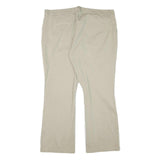DICKIES Womens Cotton Blend Beige Regular Leg Regular Fit Trousers W41 L29 Zip
