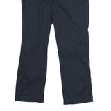 DICKIES Womens Polyester Blend Navy Slim Fit Straight Leg Trousers W32 L27