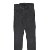 LEVI'S Womens Jeans Black Slim Skinny Denim Medium W25 L30 Zip Cotton Blend