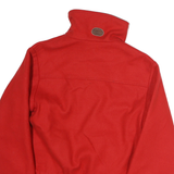 GREAT WOOLEN MOUTAINS Womens Red & Navy Reversible Wool Zip Jacket M Woollen