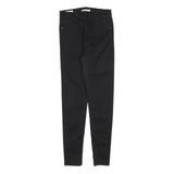 LEVI'S Womens Slim Black Denim Slim Skinny Jeans Cotton Blend W26 L28 Zip