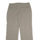 ADIDAS Womens Polyester Blend Beige Relaxed Straight Trousers W34 L31 Outdoor