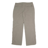 ADIDAS Womens Polyester Blend Beige Relaxed Straight Trousers W34 L31 Outdoor