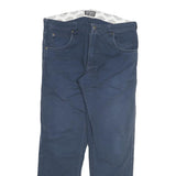 DICKIES Mens Cotton Blend Navy Regular Fit Straight Leg Trousers W32 L28