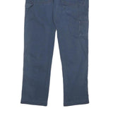 DICKIES Mens Cotton Blend Navy Regular Fit Straight Leg Trousers W32 L28