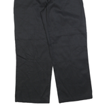 DICKIES Mens Cotton Blend Black Regular Loose Fit Trousers W36 L30 Workwear