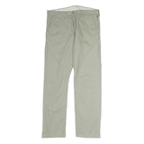 LEVI'S Mens Cotton Beige Regular Straight Trousers W36 L31 Casual Classic Style