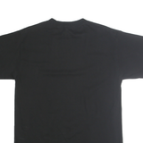 Mens Black Graphic T-Shirt M Short Sleeve Crew Neck Cotton Heritage Print