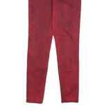 GUESS Womens Jeans Red Slim Skinny Denim W26 L29 Zip Cotton Blend Stylish