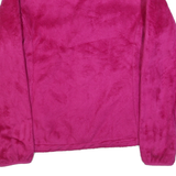 THE NORTH FACE Womens Pink & Grey Fleece Jacket S Polyester Zip Outdoor Warm