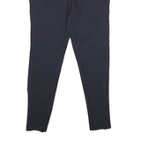 STEFANEL Womens Viscose Blend Navy Slim Zip Trousers W30 L26 Stylish Comfort