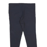 STEFANEL Womens Viscose Blend Navy Slim Zip Trousers W30 L26 Stylish Comfort